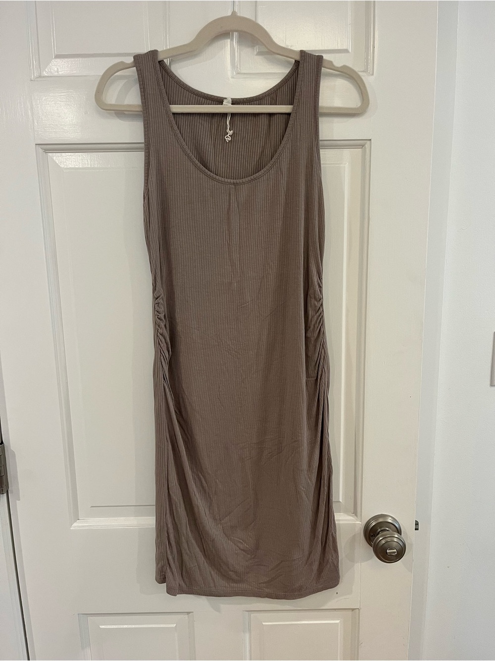 Pink Blush Maternity dress - Taupe